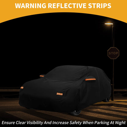 Car Cover Waterproof All Weather with Zipper for Lexus LC Black (2018–2024)