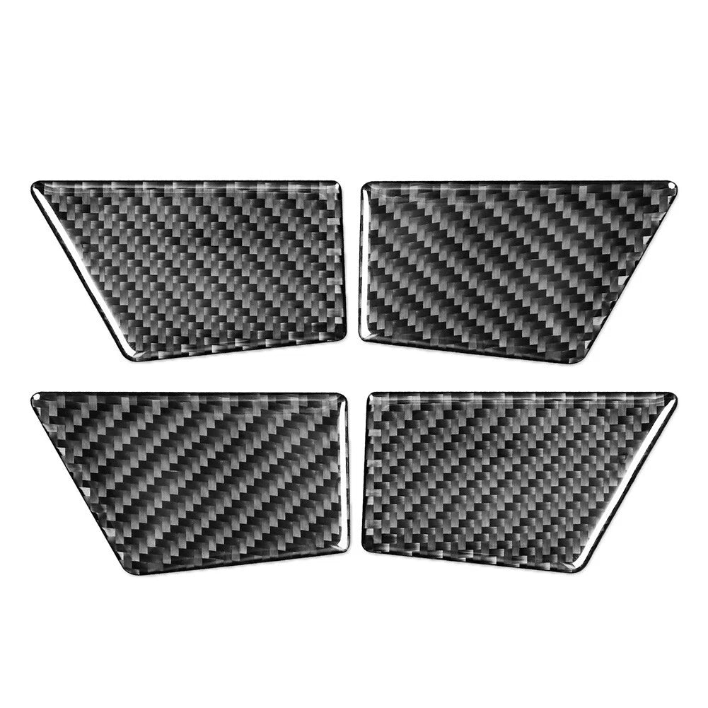 4X Door Handle Bowl Panel Cover Trim for Ford Mondeo (2013–2019) Carbon Fiber Black