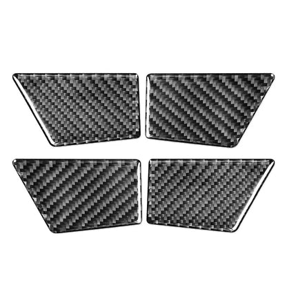 4X Door Handle Bowl Panel Cover Trim for Ford Mondeo (2013–2019) Carbon Fiber Black