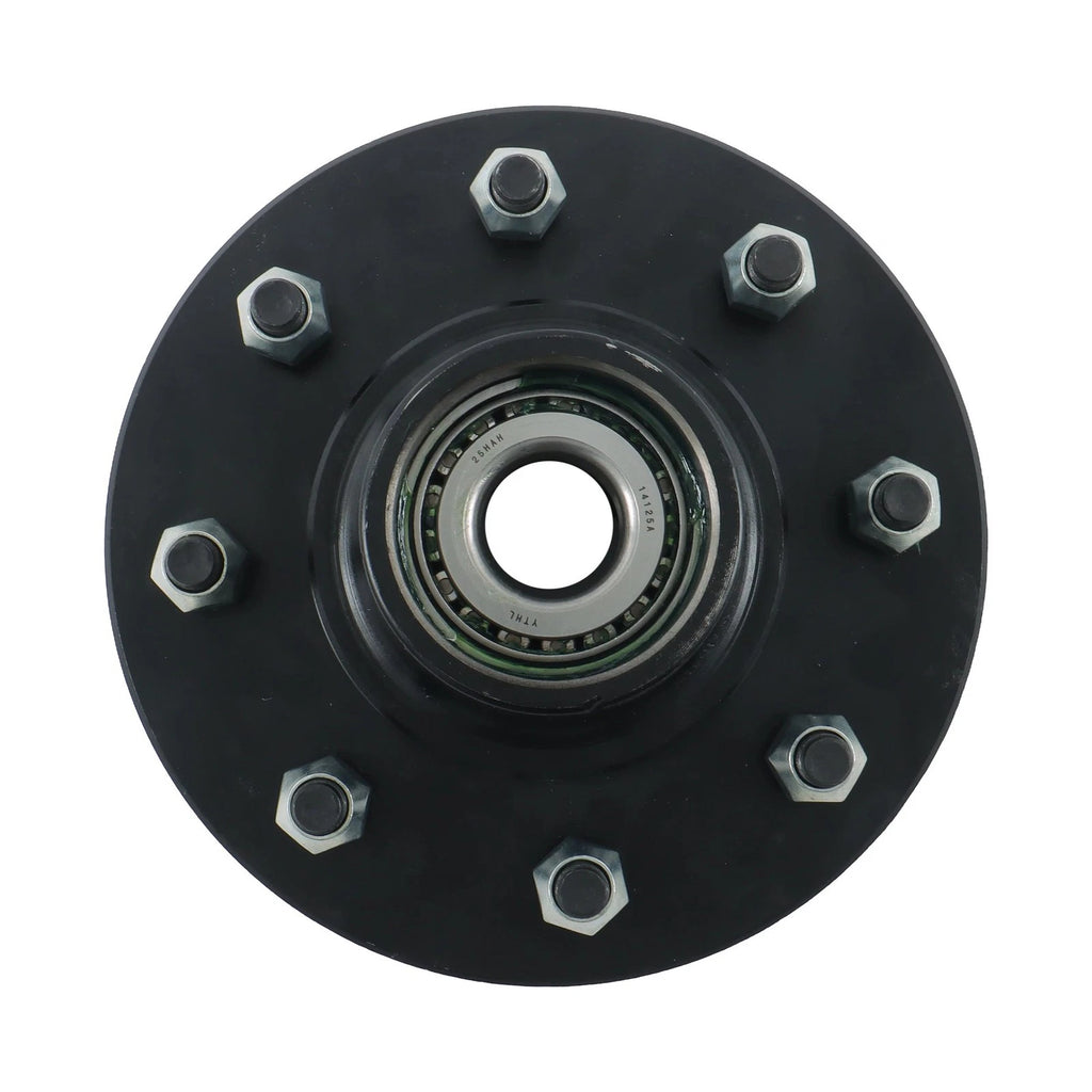 Spindle Hub Kit for Trailer 8 On 6.5' (1/2" Studs, Pre-Assembled, Pre-Lubricated)