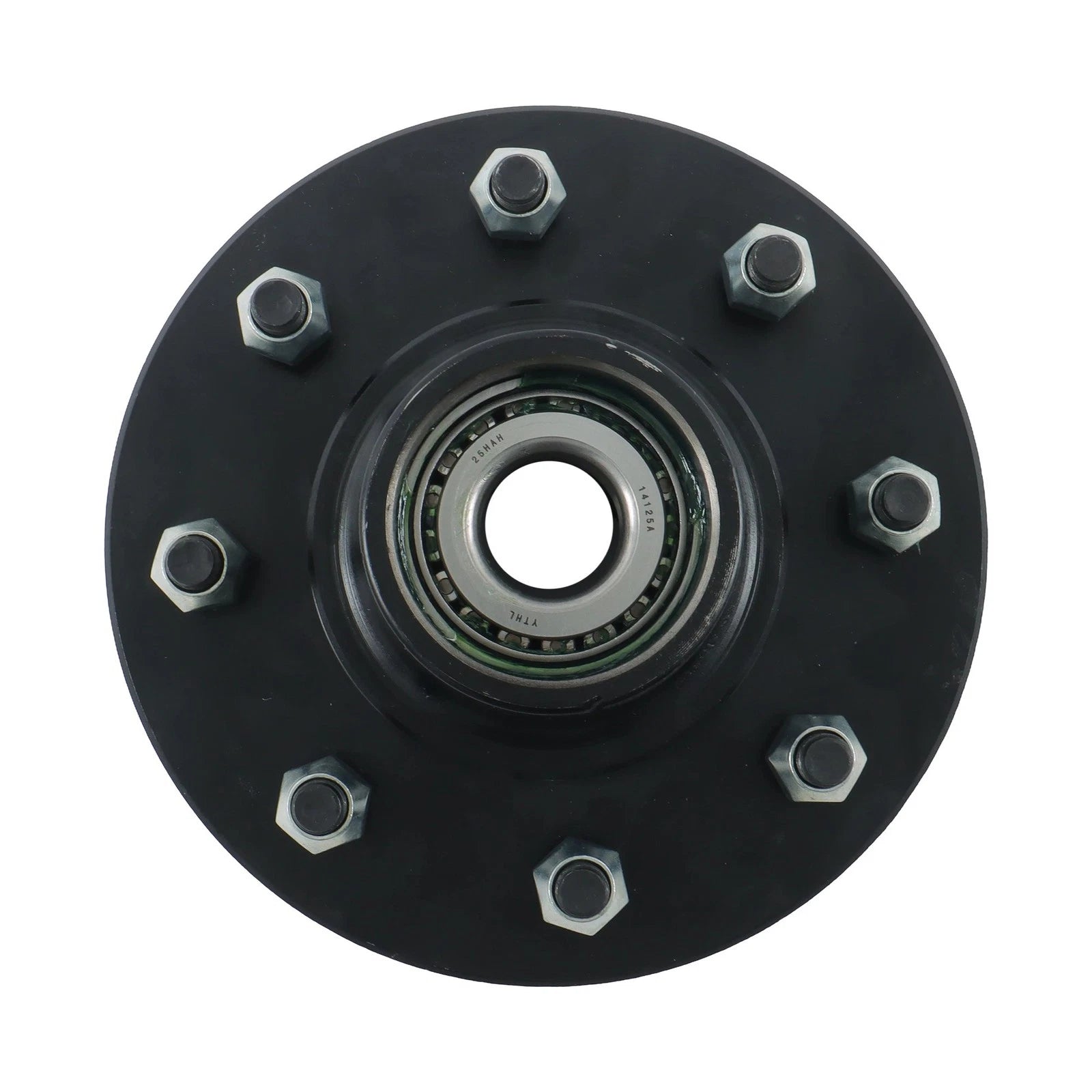 Spindle Hub Kit for Trailer 8 On 6.5' (1/2" Studs, Pre-Assembled, Pre-Lubricated)