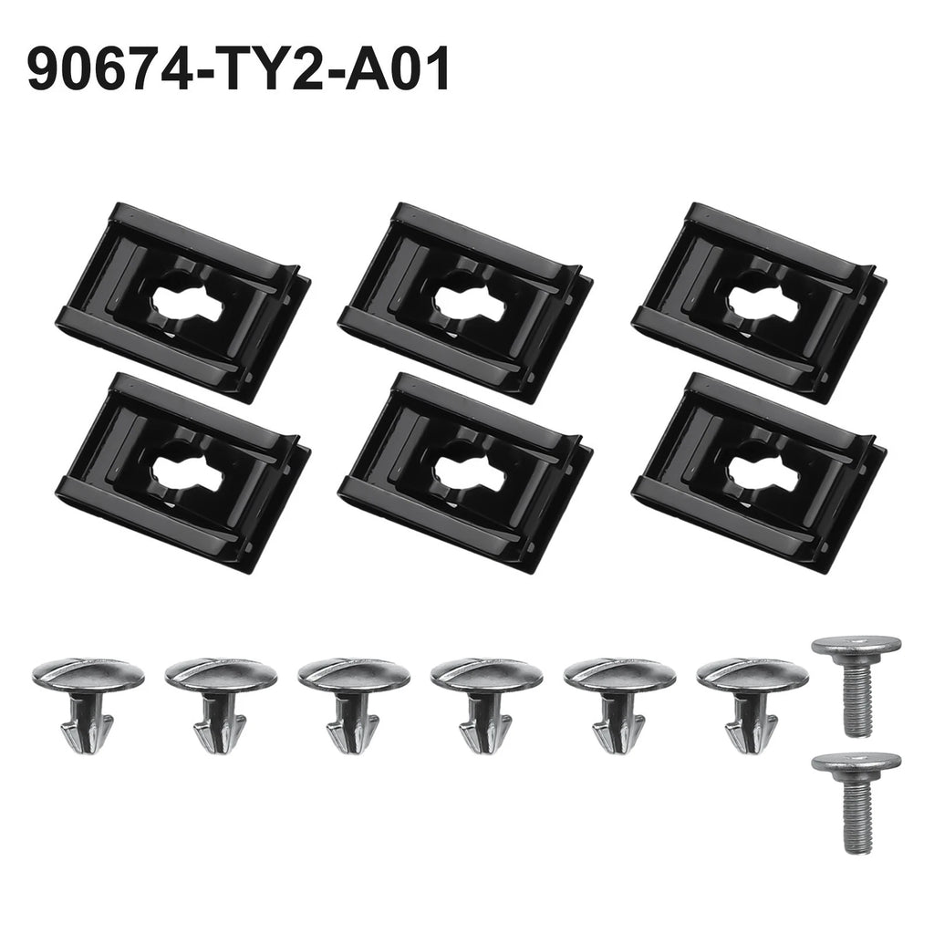 14 Pcs Lower Engine Cover Access Clip Pin Screw Bolt for Honda