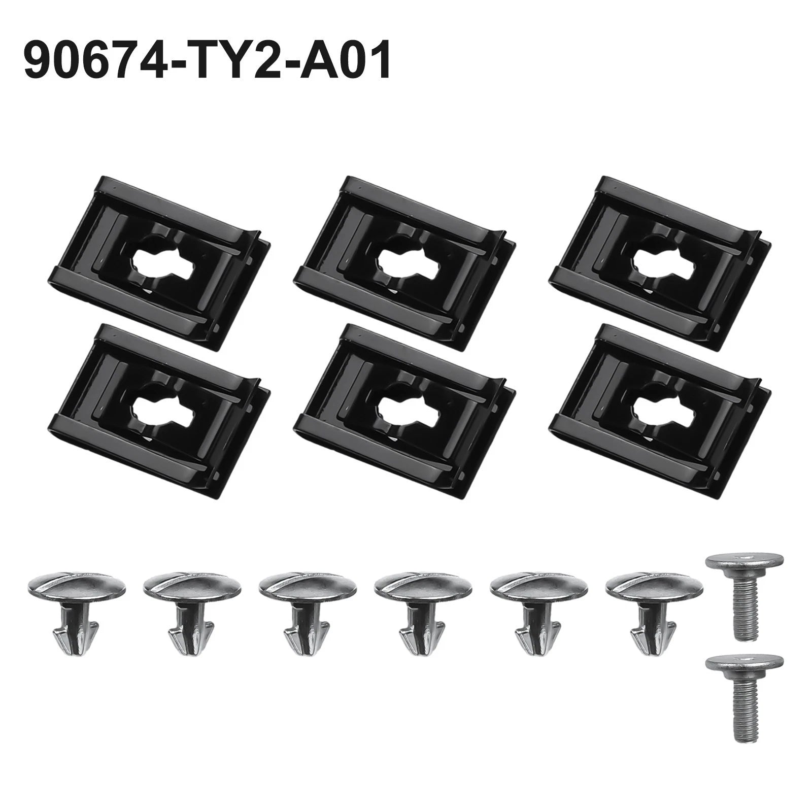 14 Pcs Lower Engine Cover Access Clip Pin Screw Bolt for Honda