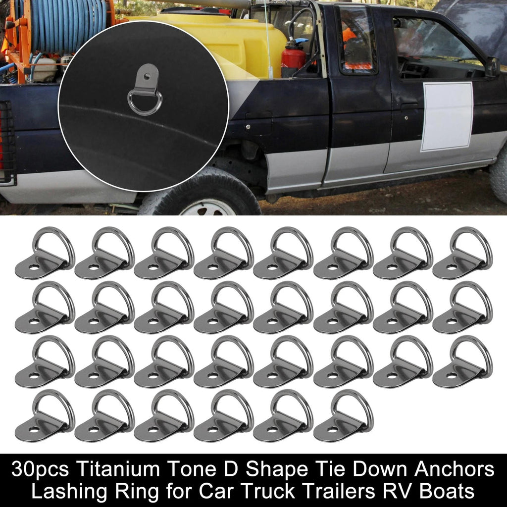 D Ring Tie Down Anchors 30pcs Replacement for Car Truck Trailer (Universal)