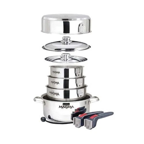 10 Piece Stainless Steel Nesting Cookware Set A10-360L-IND