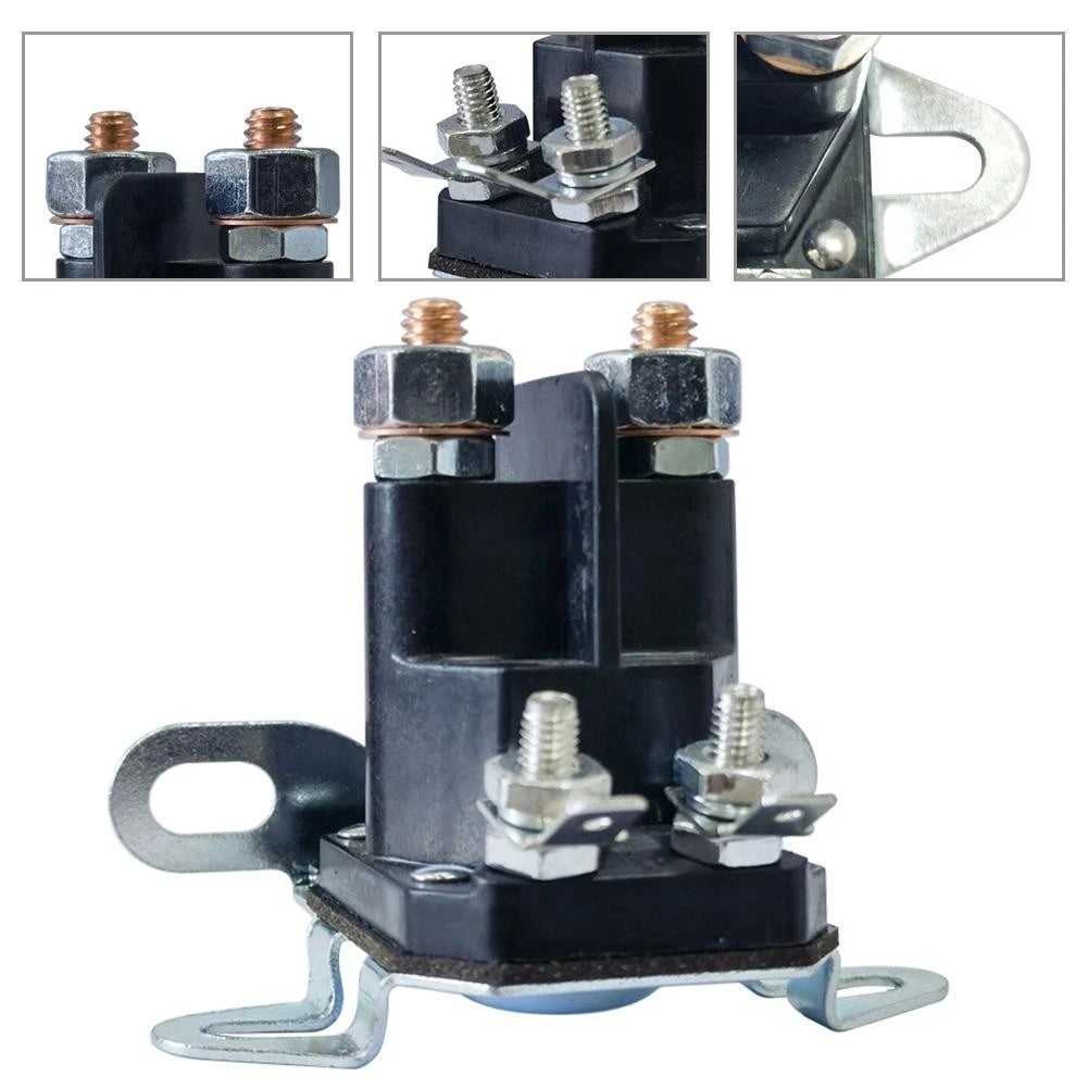 Starter Solenoid 4 Pole 4 Terminal for Ride On Tractor Snowmobile