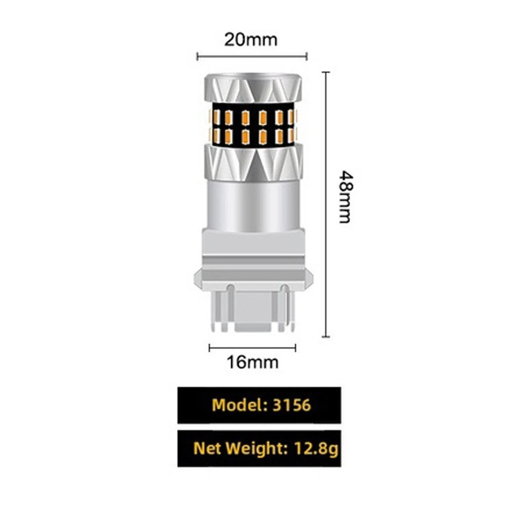 High Brightness Yellow LED Tail Signal Light for 1156 1157 7440 7443