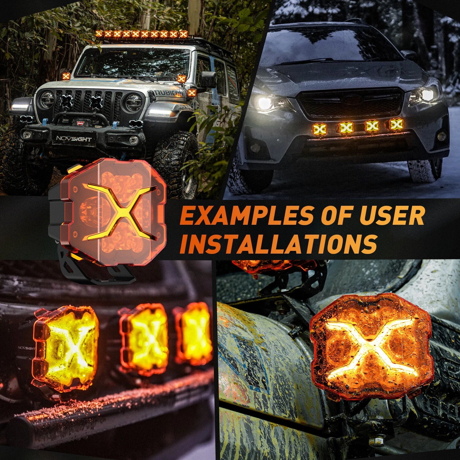 2X 4'' LED Pod Lights for Off Road Vehicles (6000LM)