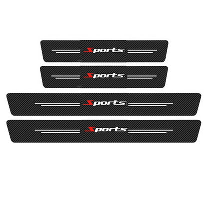 4 Pcs Car Door Scuff Sill Cover Panel Step Protector Bumper Corner Non-slip Pad
