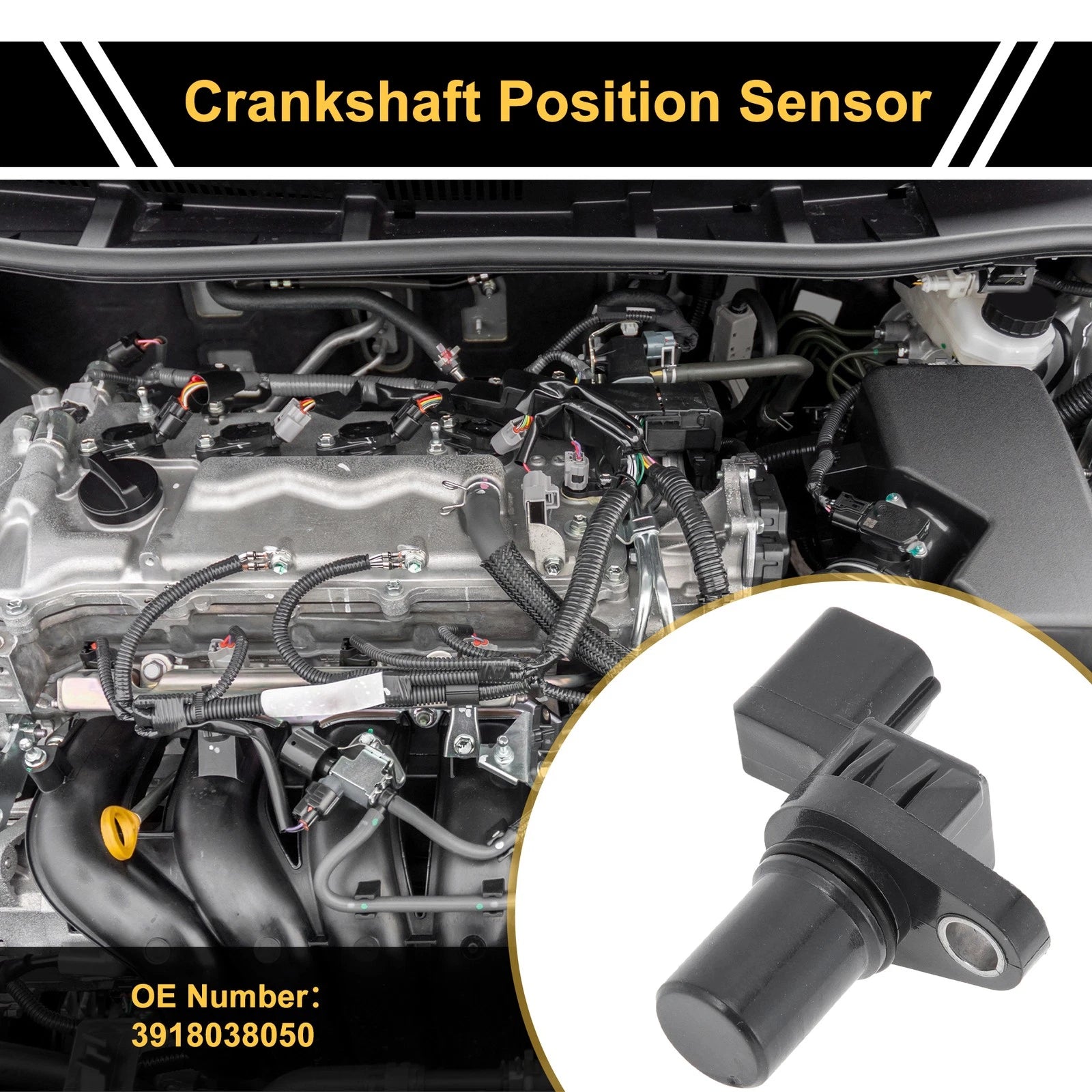 Crankshaft Position Sensor Replacement for Hyundai Accent Veloster Elantra (2012–2023)