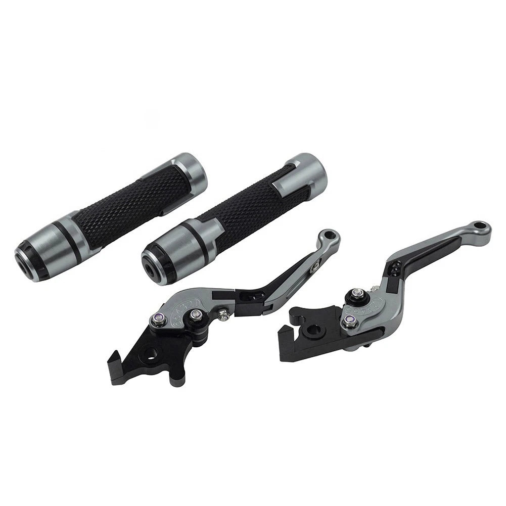 Extendable Brake Clutch Lever Grip Set for Kawasaki Z900RS (2018–2022) Titanium