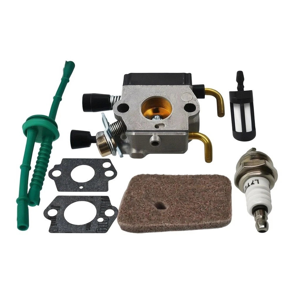 Replacement Carburetor Kit for FS55 KM55 HL45 FS38 (Includes Fuel Line)