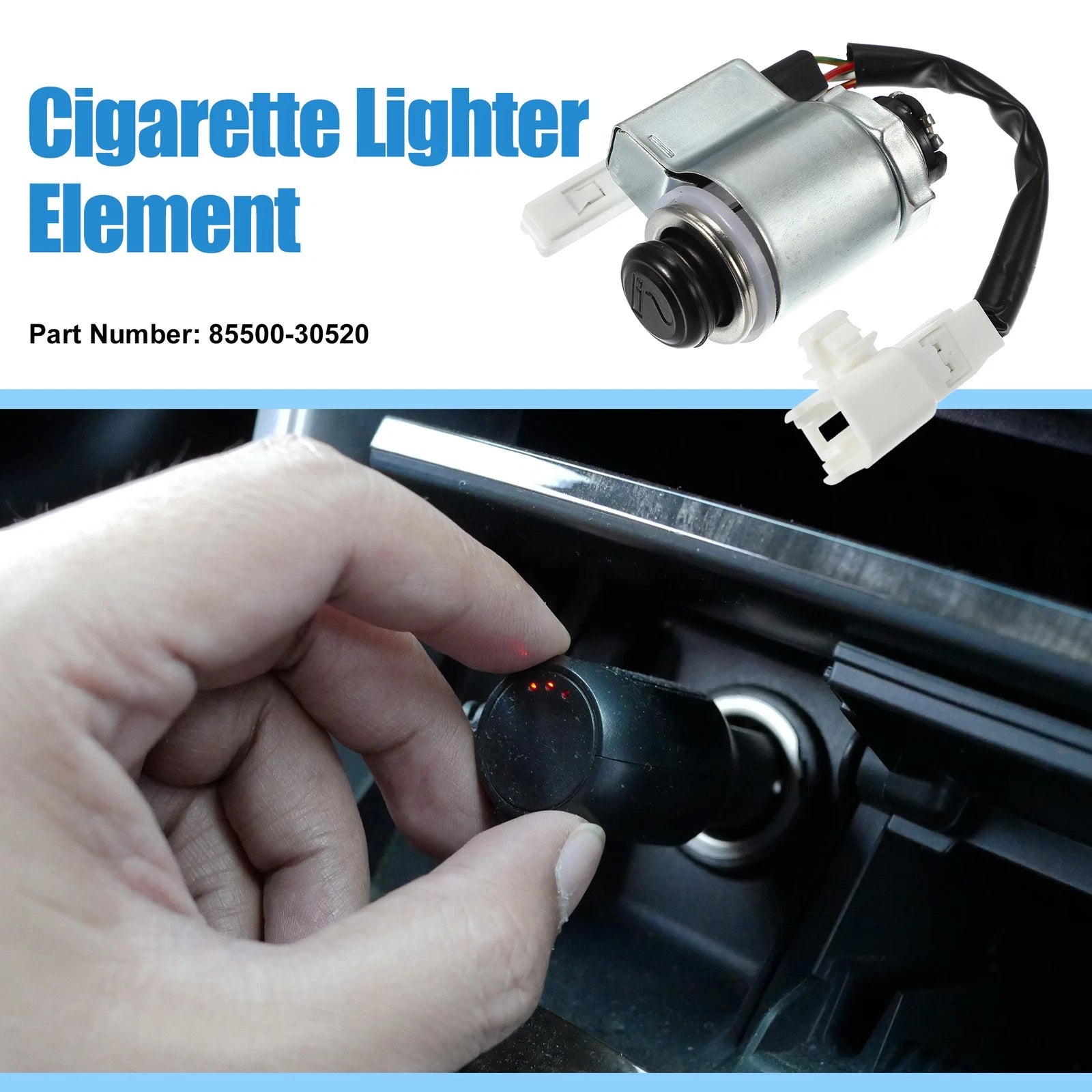 Cigarette Lighter Element Plug Assembly for Lexus GS 300 (2006)