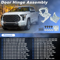 Upper Lower Door Hinge Assembly Replacement for Chevrolet Silverado (2014–2018)