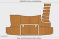 EVA Faux Teak Flooring for Silverton 43 Sport Bridge (2006)