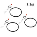 Set of 3 Carburetor Needle Seat Repair Kit for Tecumseh 631021 631021A 621021B
