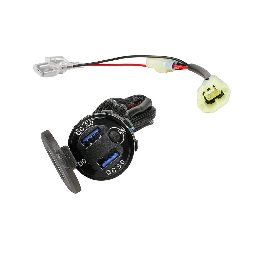 Dual USB 3.0 Fast Charger Socket for Honda CB500X CB400X (2013–2023)