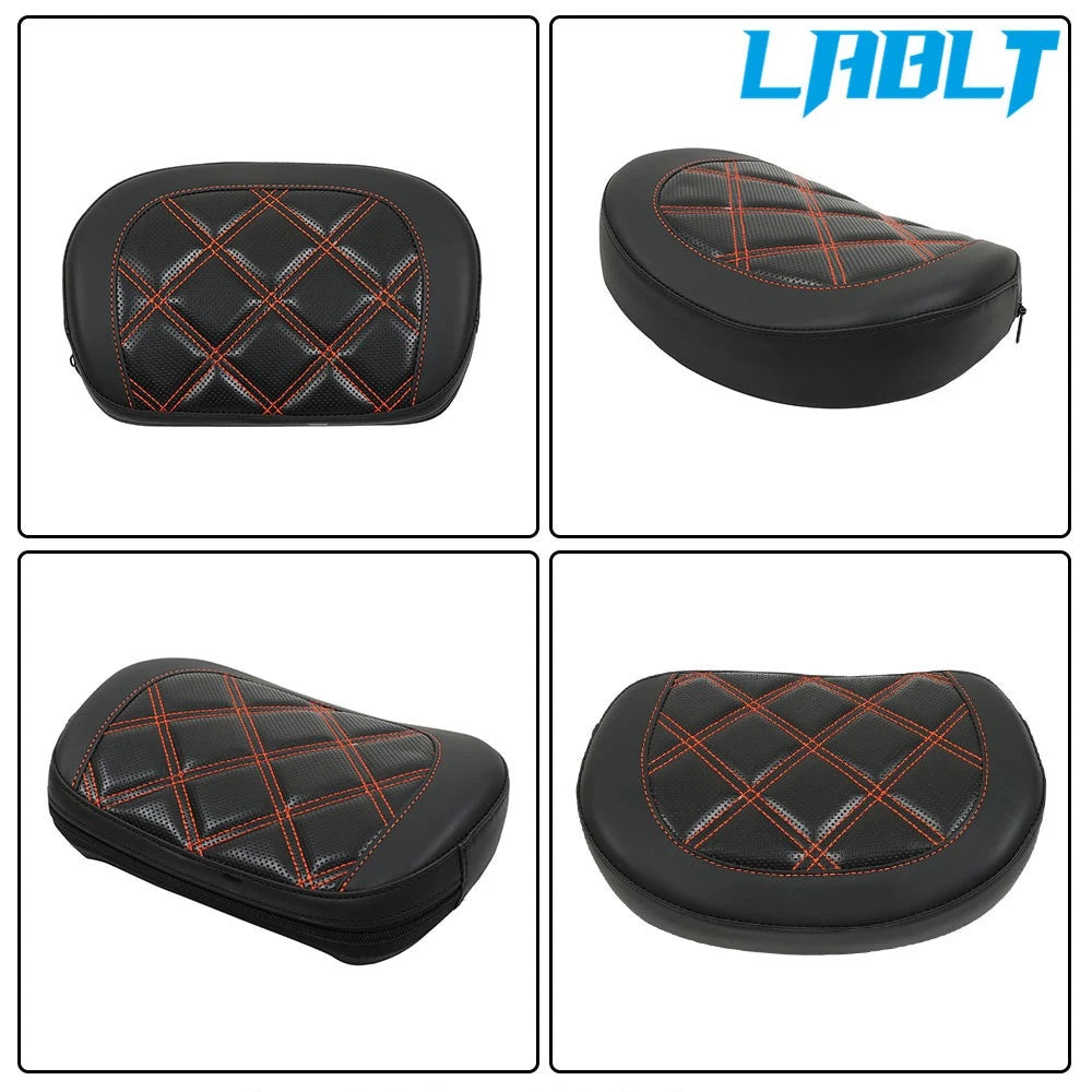 Backrest Pad for Harley-Davidson Touring CVO FLHXSE (1996–Present) - Orange Stitching