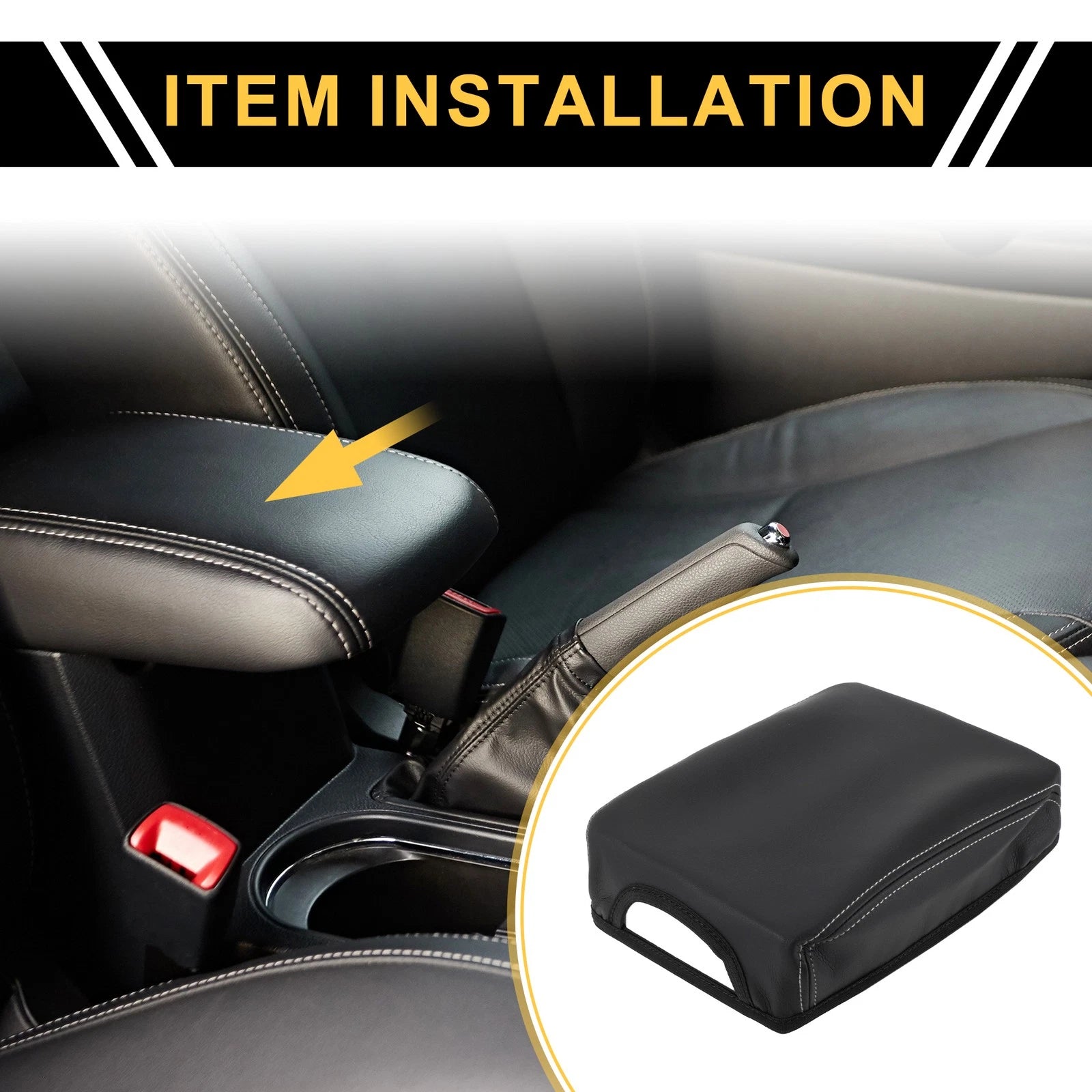 Center Console Lid Armrest Cover Replacement for Toyota Tacoma 2016–2020