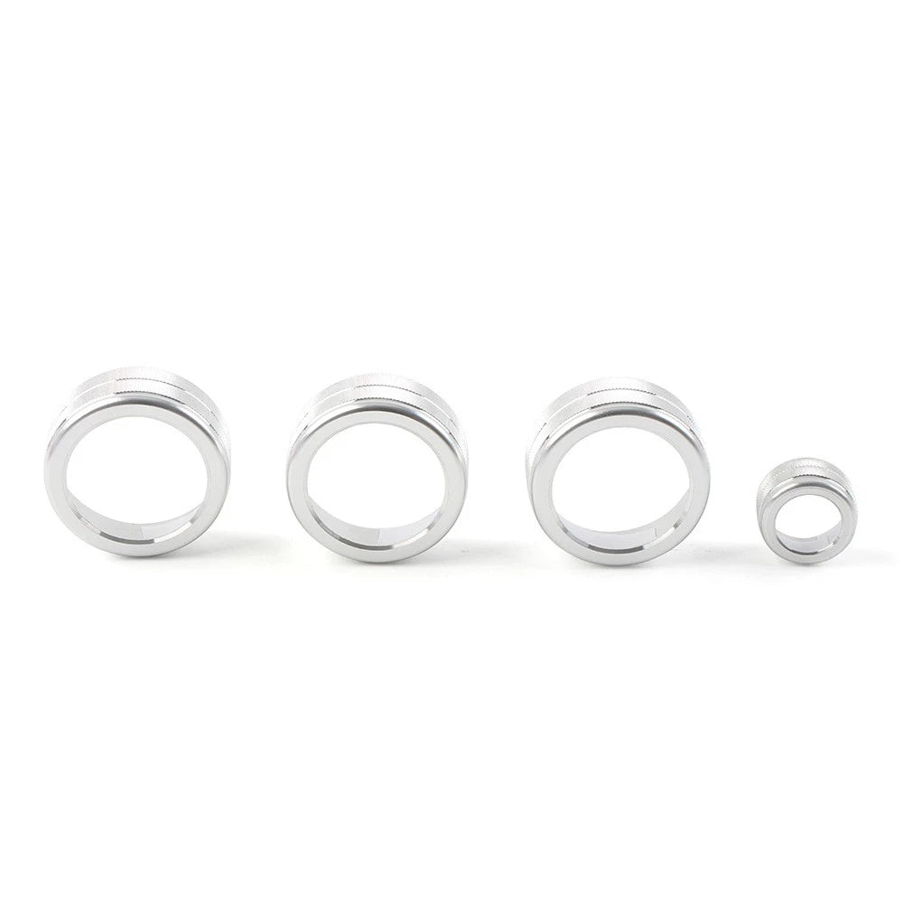 4X AC Climate Control Ring Cover for Honda Civic (2022–Present) Silver