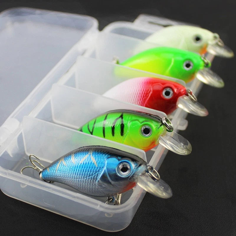 5x Minnow Crankbaits for Fishing Lures