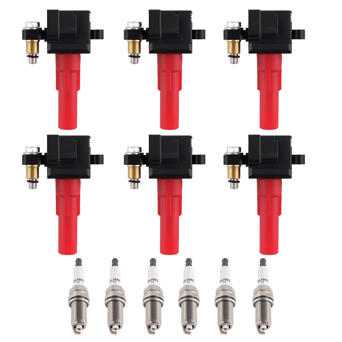 6x Ignition Coil + Spark Plug Set for Subaru B9 Tribeca, Outback 3.0L (2006–2007) UF287