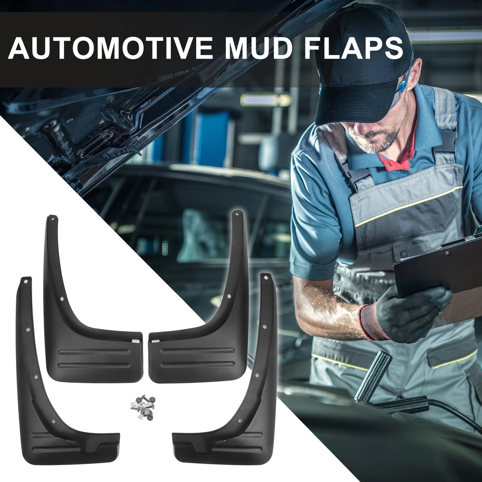 Front Rear Side Mud Flap Splash Guard Mud Guard for Toyota RAV4 (2004–2005)