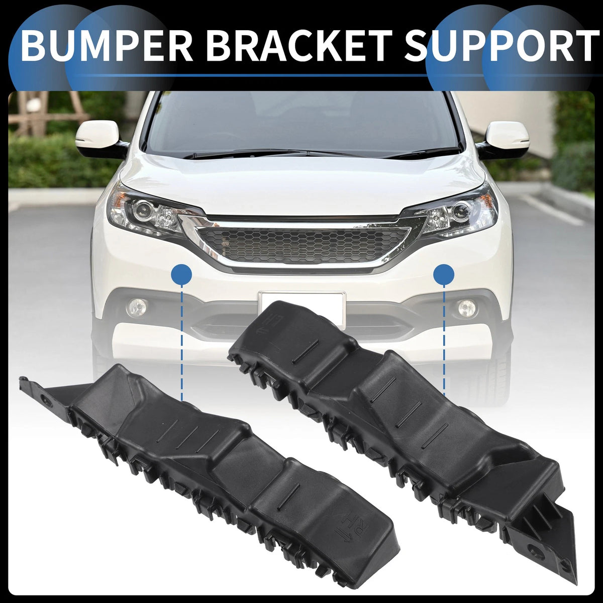 Front Bumper Retainer Bracket Pair for Hyundai Elantra (2021–2023)