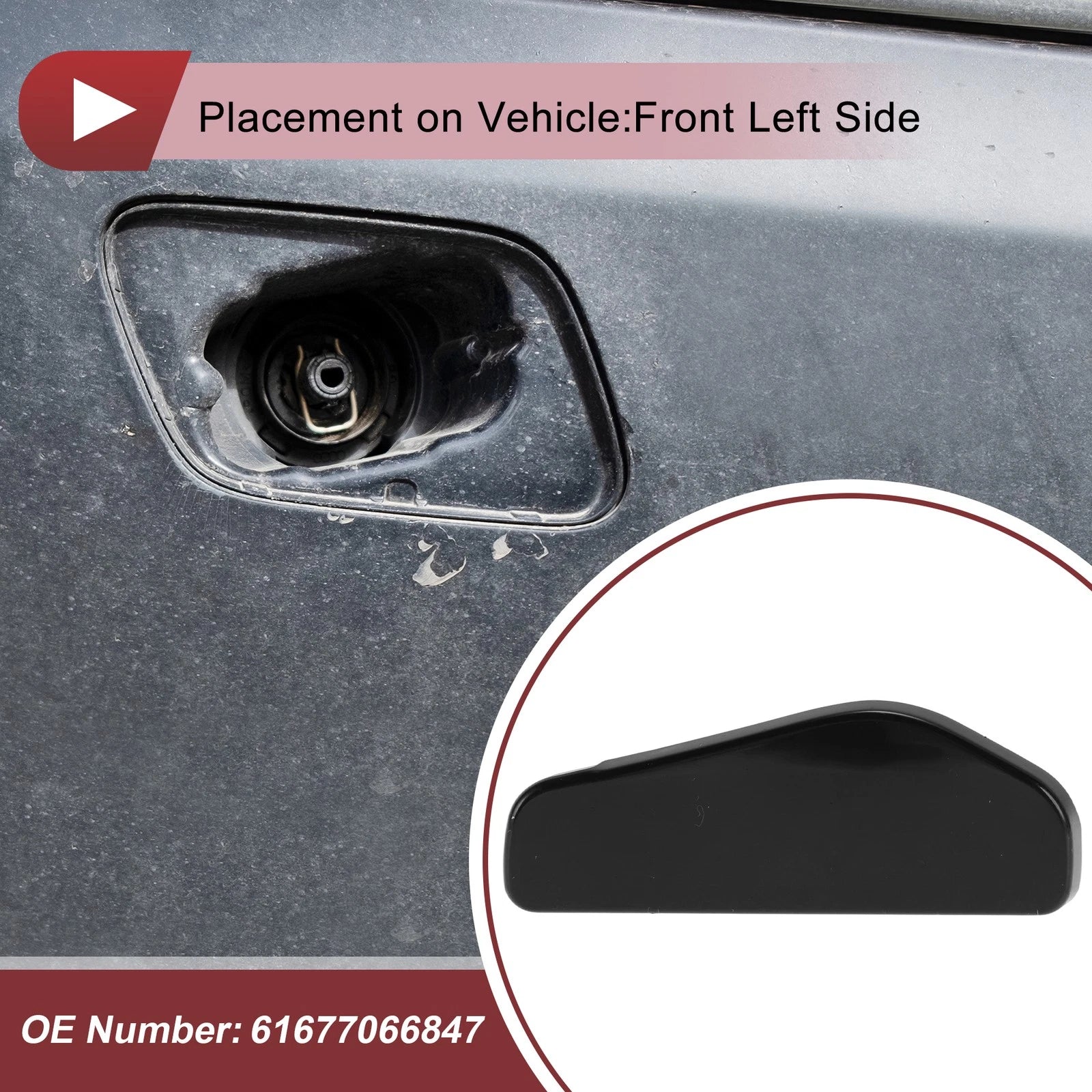 Headlight Washer Nozzle Cover Cap for BMW 3 Series E46 (2001–2005)
