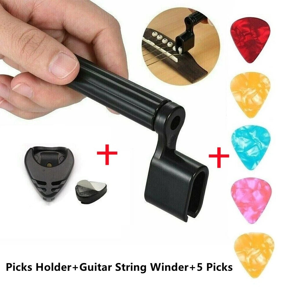 Set of 4 Guitar Picks for (Random Color)