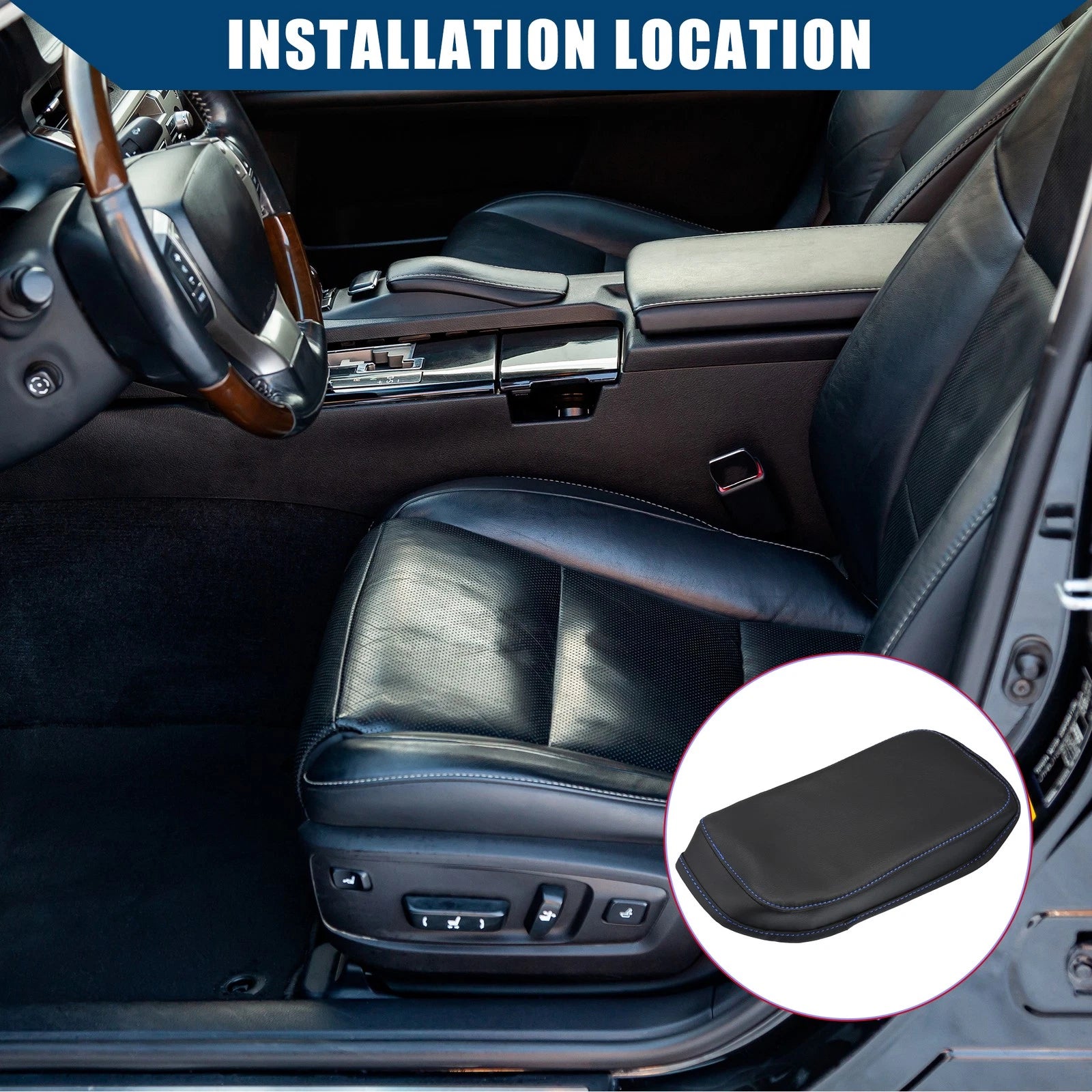 Car Center Console Armrest Cover for Hyundai Kona (2018–2023) Durable