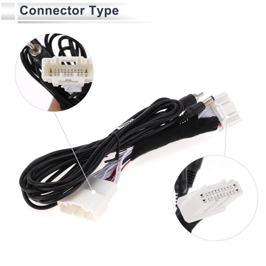 Rear View Camera Adapter Wire Harness Cable for Mazda 3 Sedan (2014–2018)