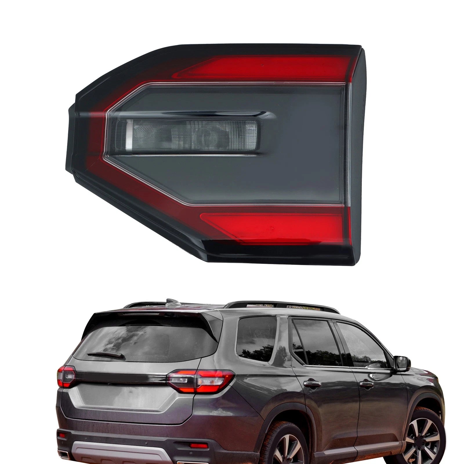 Tail Light Assembly for Honda Pilot (2023–2024) W/LED Inner Passenger Side Red