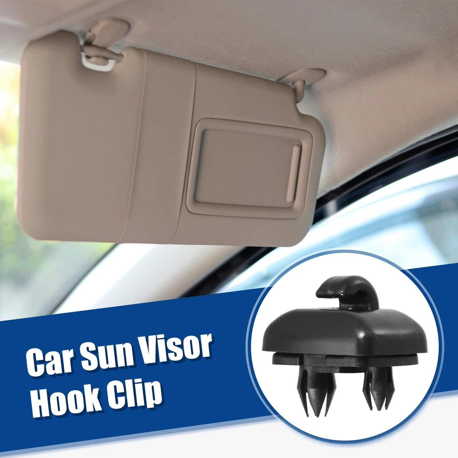4 Pcs Sun Visor Clip Retainer Replacement for Audi (2005–2015)