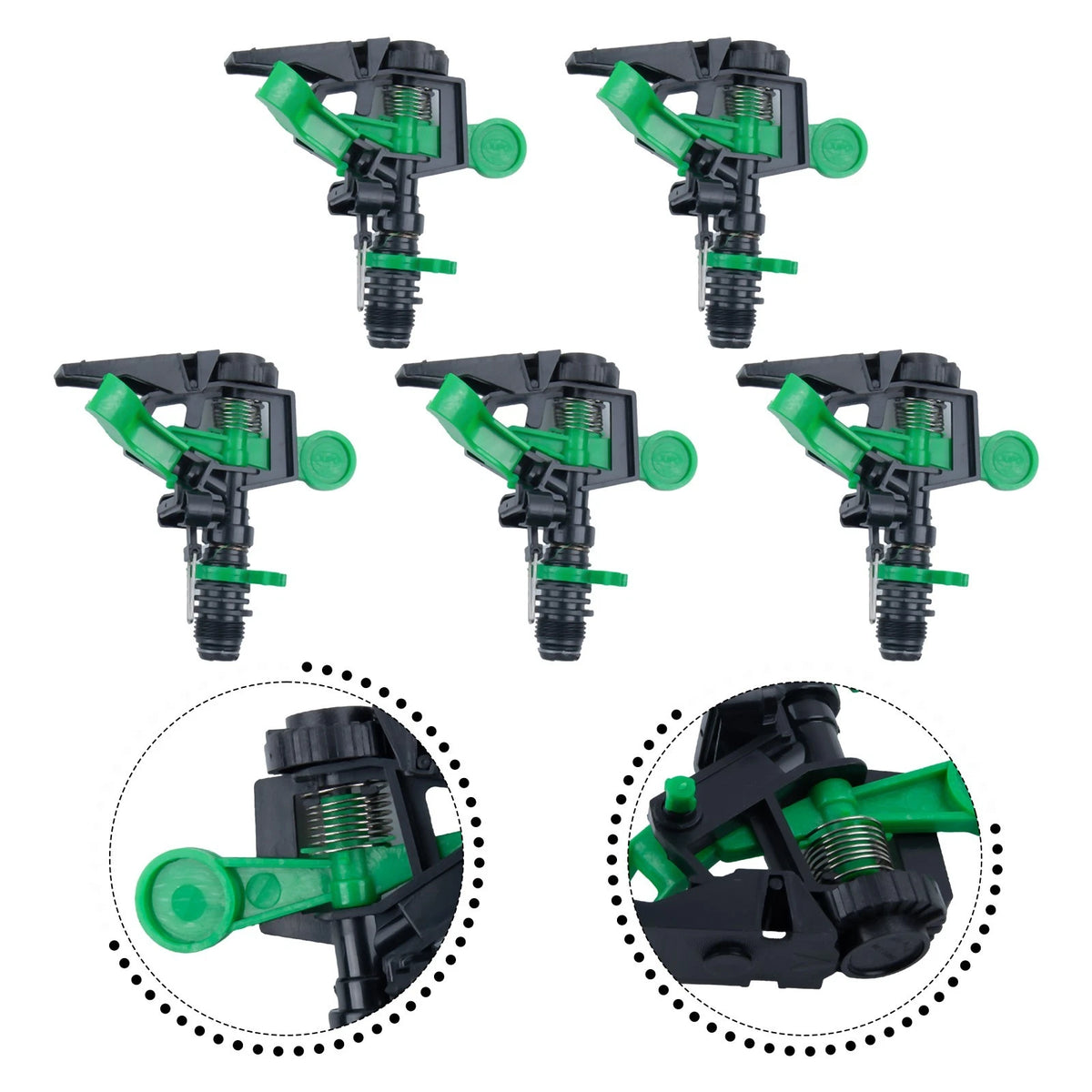 5pcs 1/2NPT Male Thread Sprinkler for Lawn & Garden