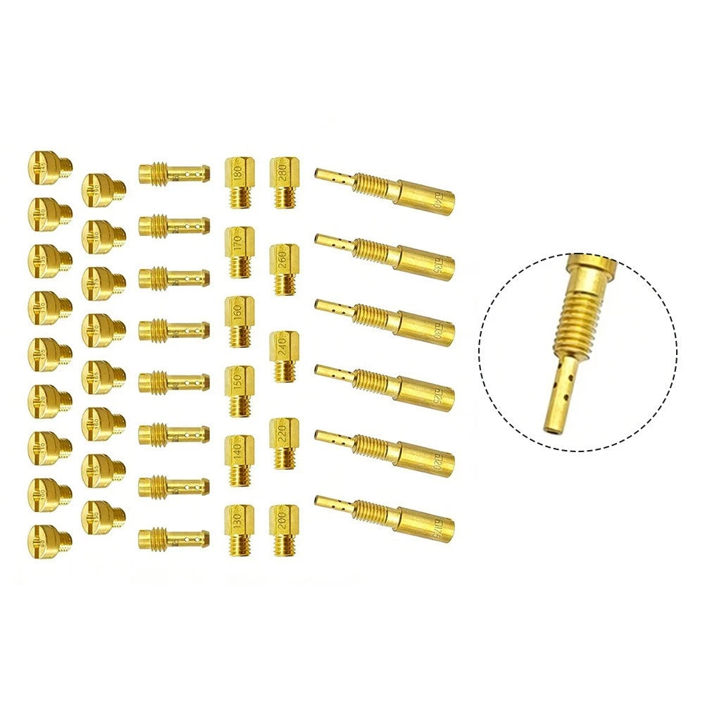42-Piece Nozzle Kit for Mikuni Carburetor (Including 17 Large Round)