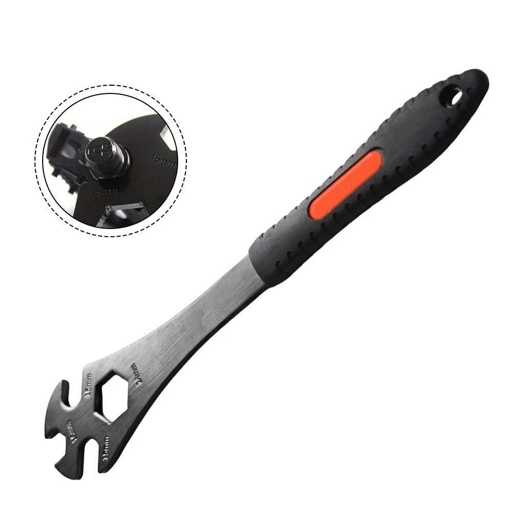4-in-1 Portable Bicycle Pedal Wrench for Quick Maintenance Tasks