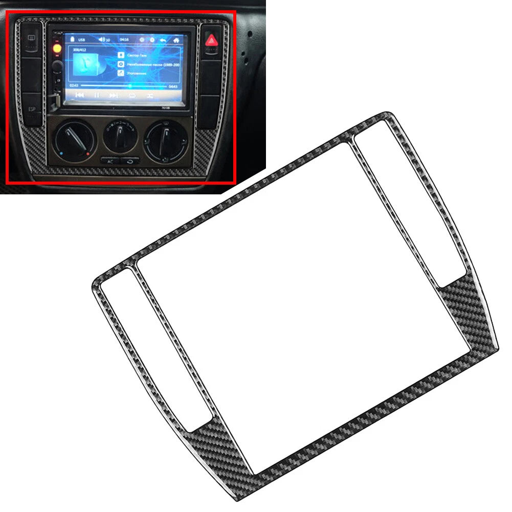 AC Radio CD Panel Frame Trim for Volkswagen Passat B5 (2001–2005) Black