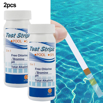 100 Pcs Water Test Strips for Pool Spa Water Quality