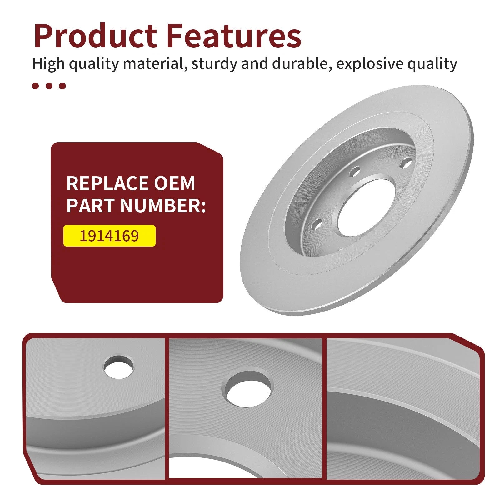 Rear Brake Rotor 1914169 for Polaris RZR Pro R (2022–2023)