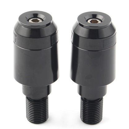 Pair CNC Black Handle Bar Hand Grips End Plug for Yamaha XSR900 (2016–2023)