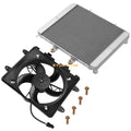 Aluminum Radiator & Cooling Fan for Polaris RZR 570 2012–2022, RZR 800 2008–2014