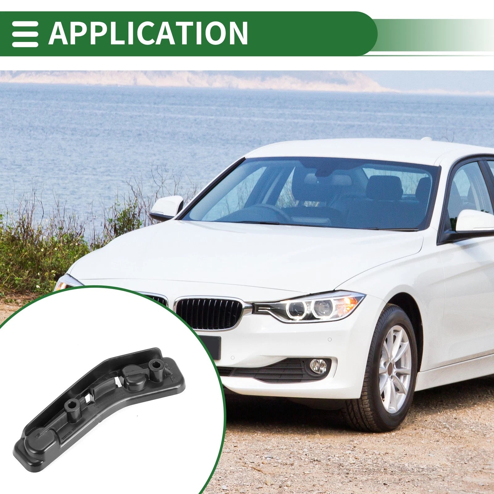 Right Front Bumper Retainer Bracket Replacement for BMW X1 (2016–2022)
