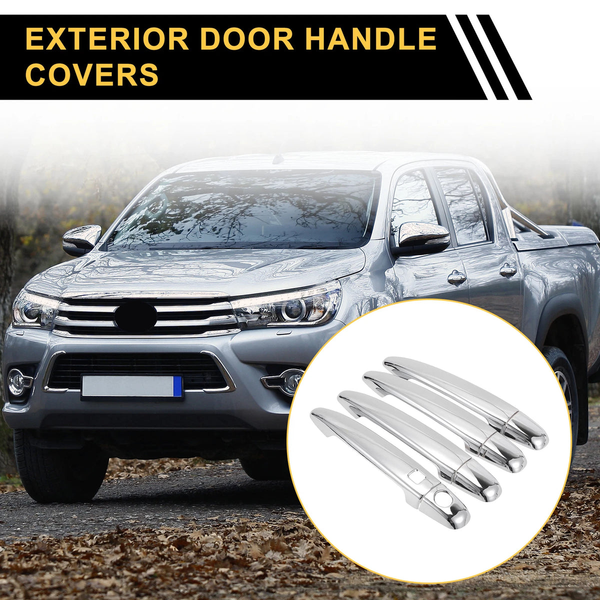 Set of 2 Exterior Door Handle Covers for Toyota 4Runner (2010–2023)