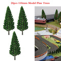 20pc 11cm Pine Trees for O Scale Model Train (O Scale)