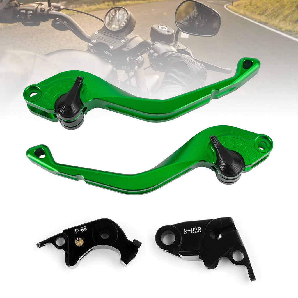 CNC Short Clutch Brake Lever for Kawasaki Z750R Z1000 ZX10R ZX6R (2007–2019)