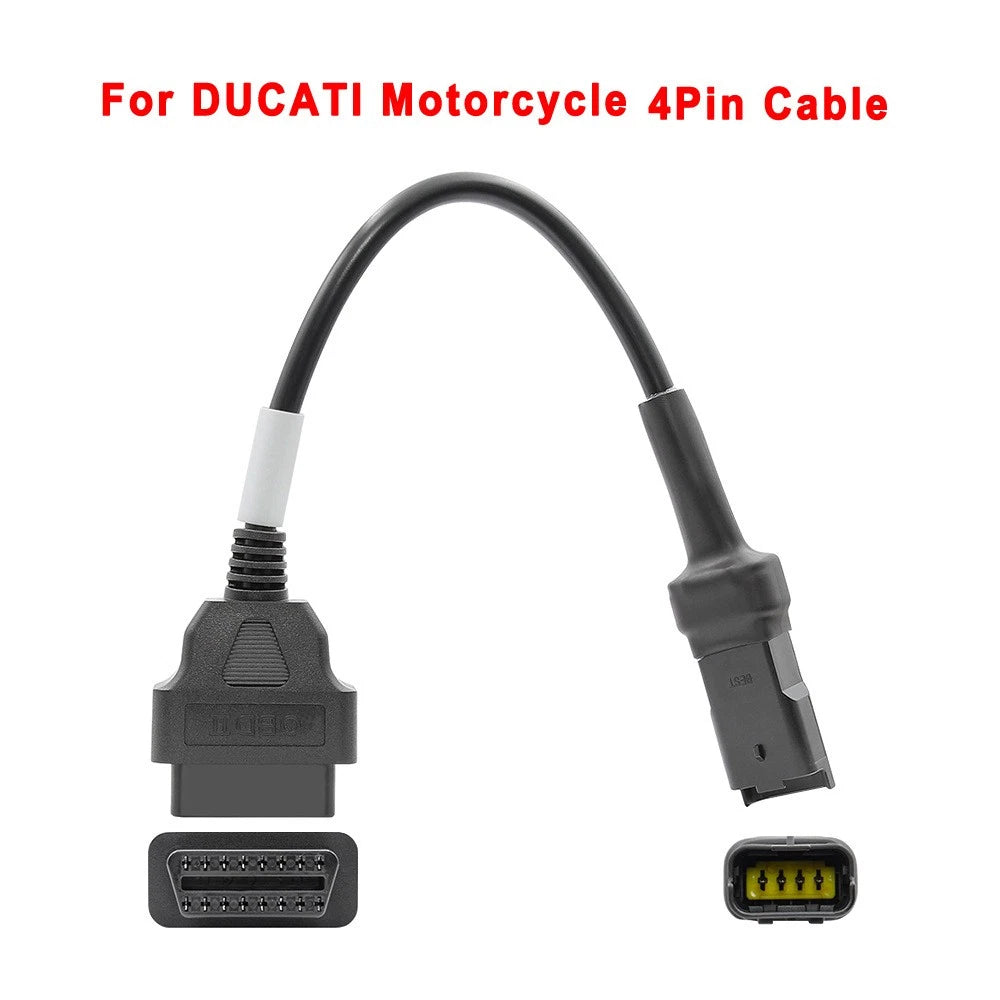 Diagnostic Code Reader Adapter Scanner Cable for Ducati Motorcycles (9-16V)