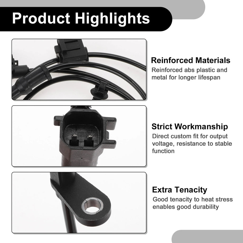ABS Wheel Speed Sensor Replacement Rear Left for Dodge Challenger Charger (2011–2022)