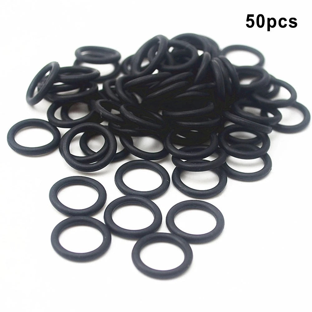 50PCS Black Sealing O Rings for Essential Garden Water Pipe Connector