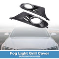 Car Front Fog Light Grill Pair Replacement for Volkswagen Golf MK6 (2009–2014)